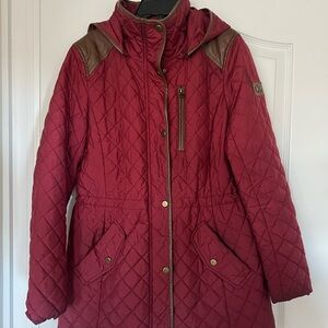 Ralph Lauren Women's Quilted Puffer Jacket - Deep Red